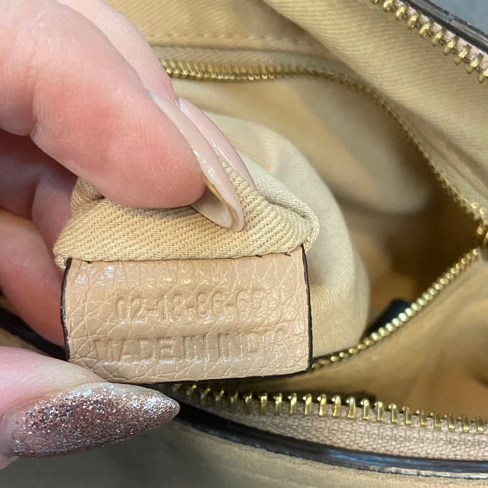 See By Chloé Tan Suede & Leather Shoulder Bag with Braided Ring - Picture 7 of 9